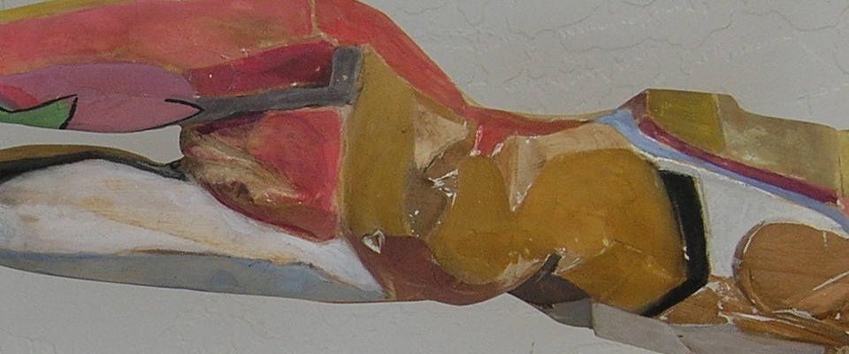 A pair of figure study statues